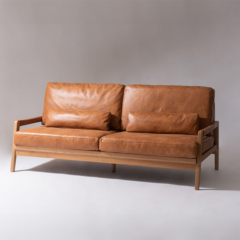 売約済み専用ソファ 三人掛けソファ オイルレザー 革張り 本革 高級