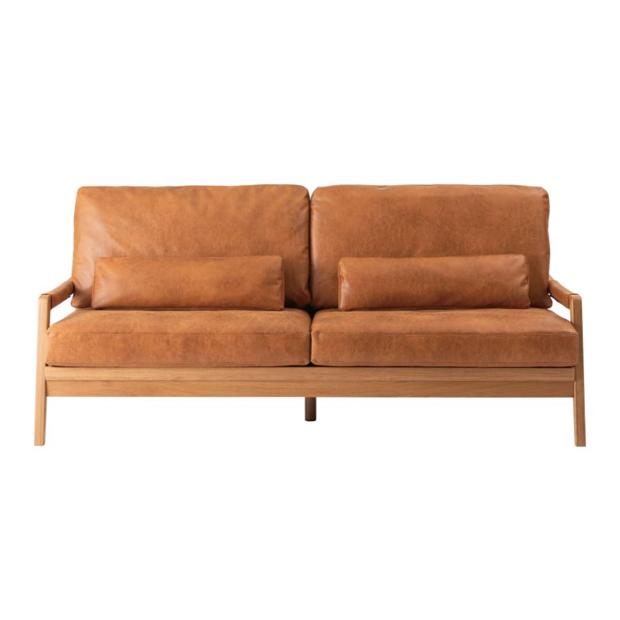 3人掛けソファ 本革のような存在感クロスレザーソファ – Good Decors