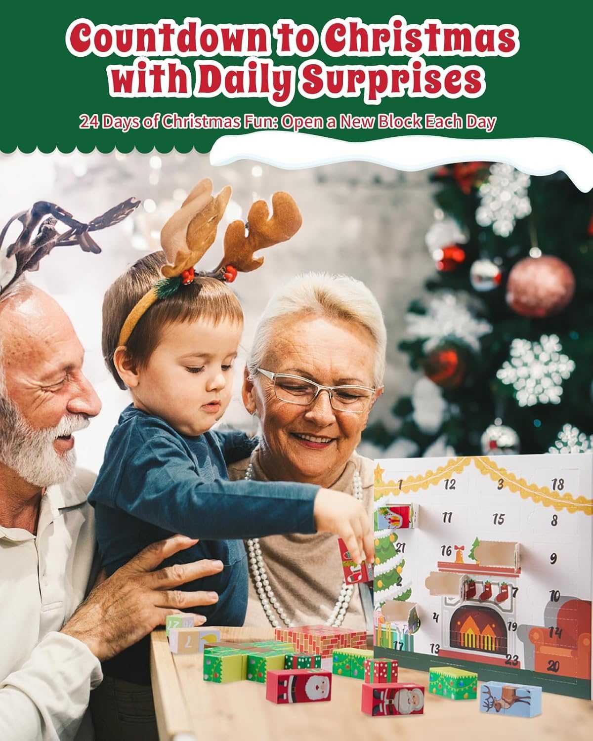 Christmas Magnetic Building Blocks – Gleamkid