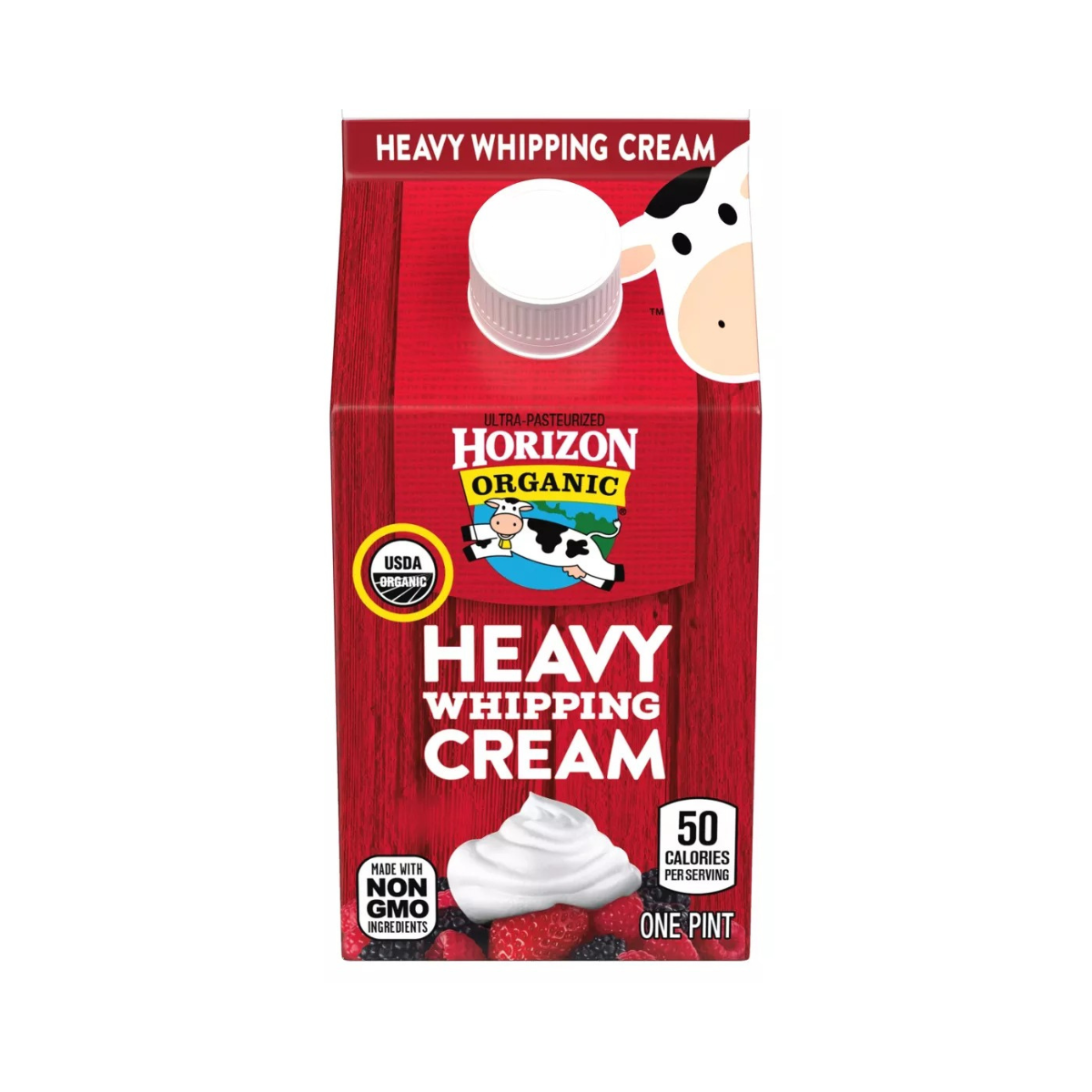 Horizon Organic Whipping Cream, Heavy 1 Pt — UPC 742365216855 — Go-UPC