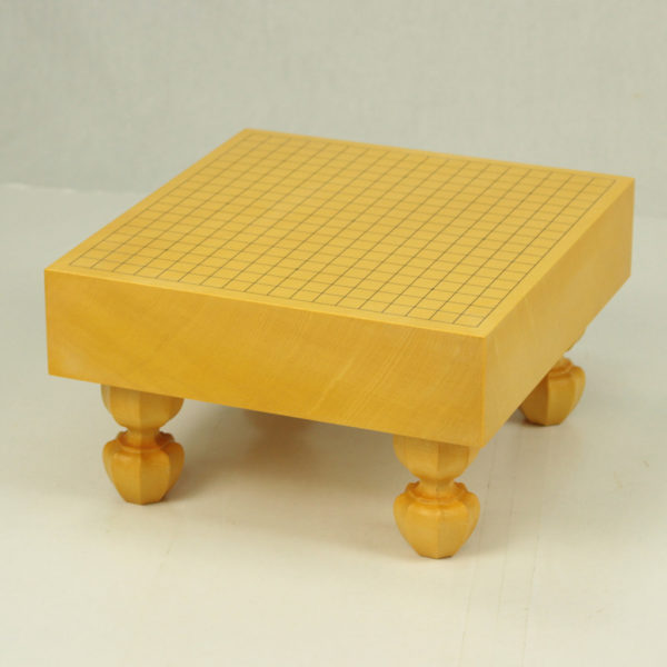 本榧四方木口 ミニ碁盤足付(4分石用）