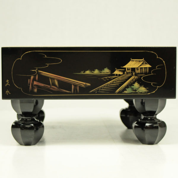 漆芸沈金 ミニ碁盤(4分石用）