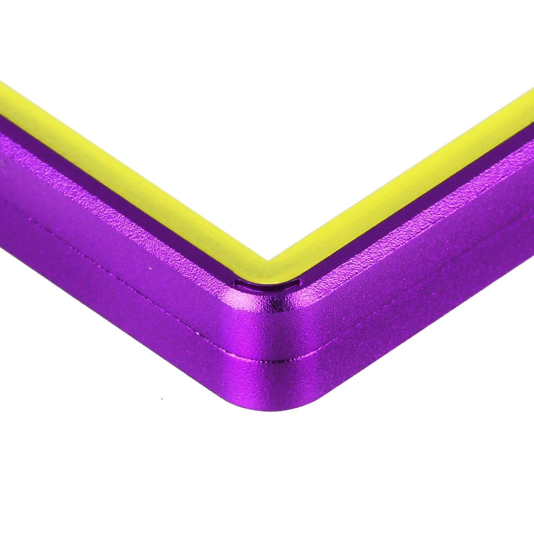 Standard PSA Slabmags Case - Matte Purple With Yellow Glass Border