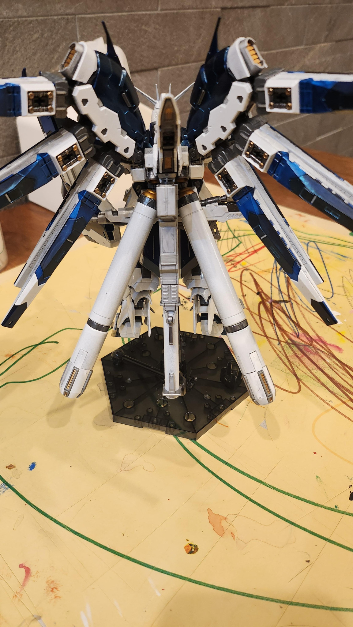 RG Hi-νガンダム with ハイパーメガバズーカランチャー｜Hosoda-Poso