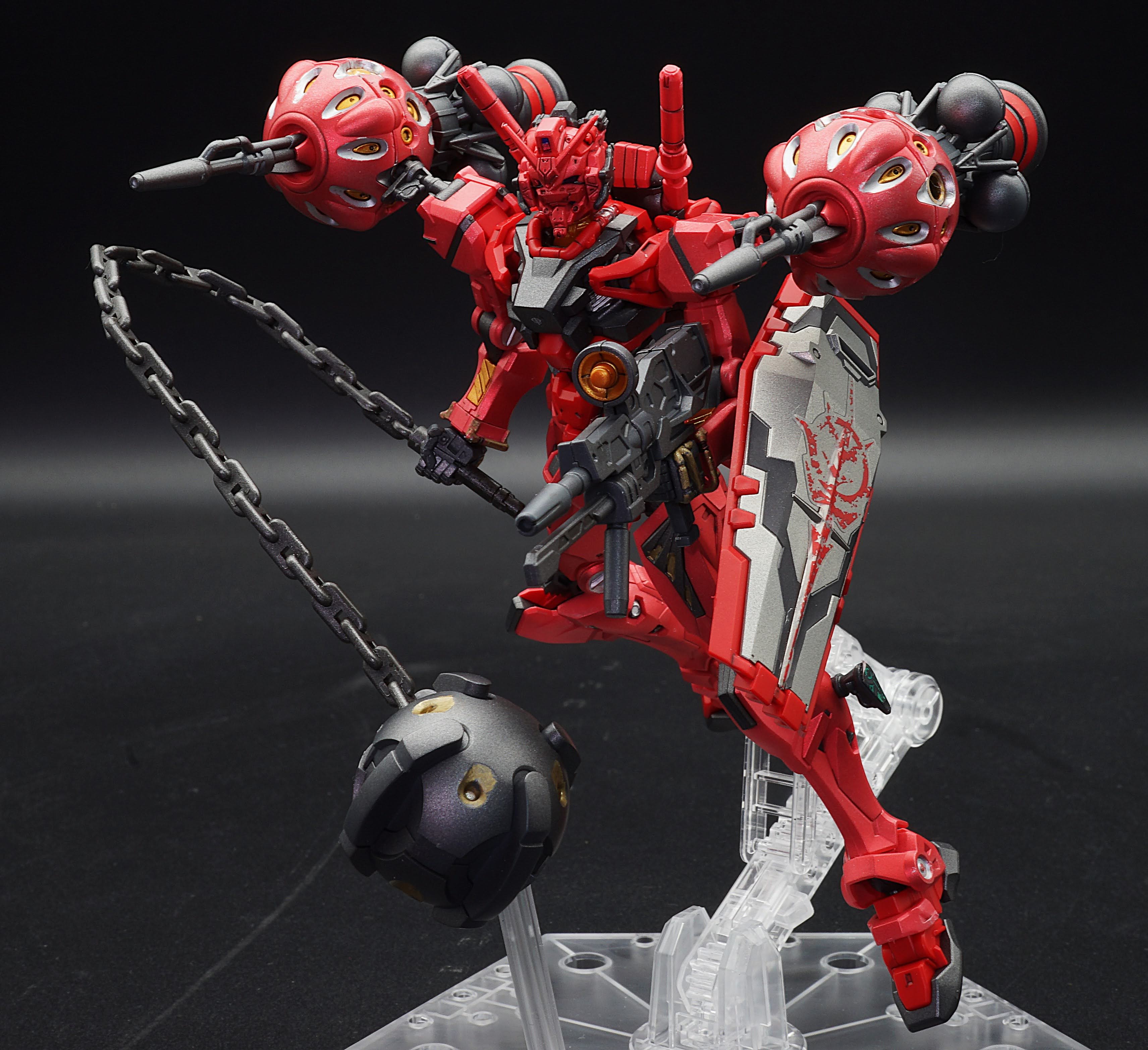 赤いガンダム全塗装｜あるむさんのガンプラ作品｜GUNSTA（ガンスタ）