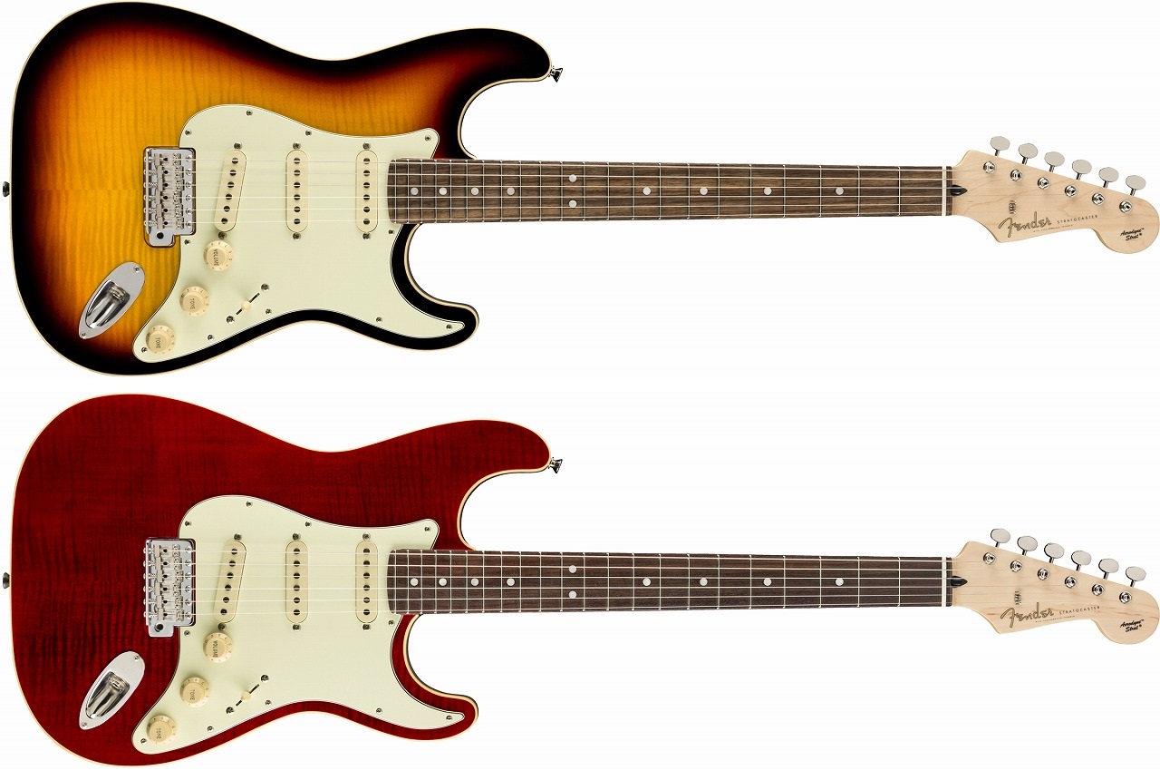 エレキギター】-Fender-フレイムメイプルトップとボディバインディング