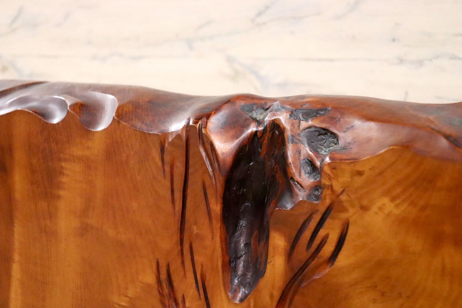 GMGH474○栃無垢材 一枚板 衝立 パーテーション オブジェ 和室 座敷