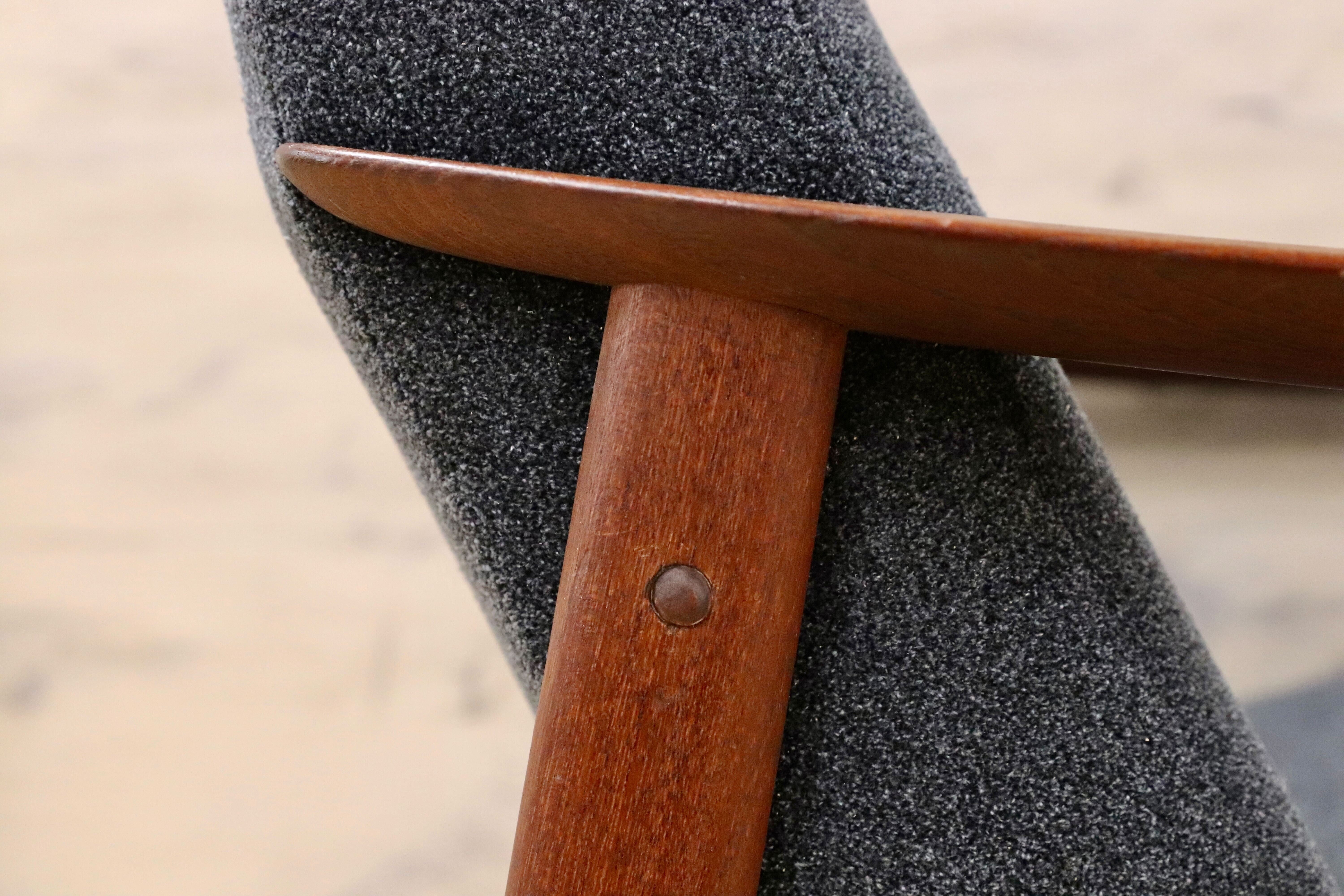 GMFK822A○北欧スタイル ヴィンテージ イージーチェア アームソファ