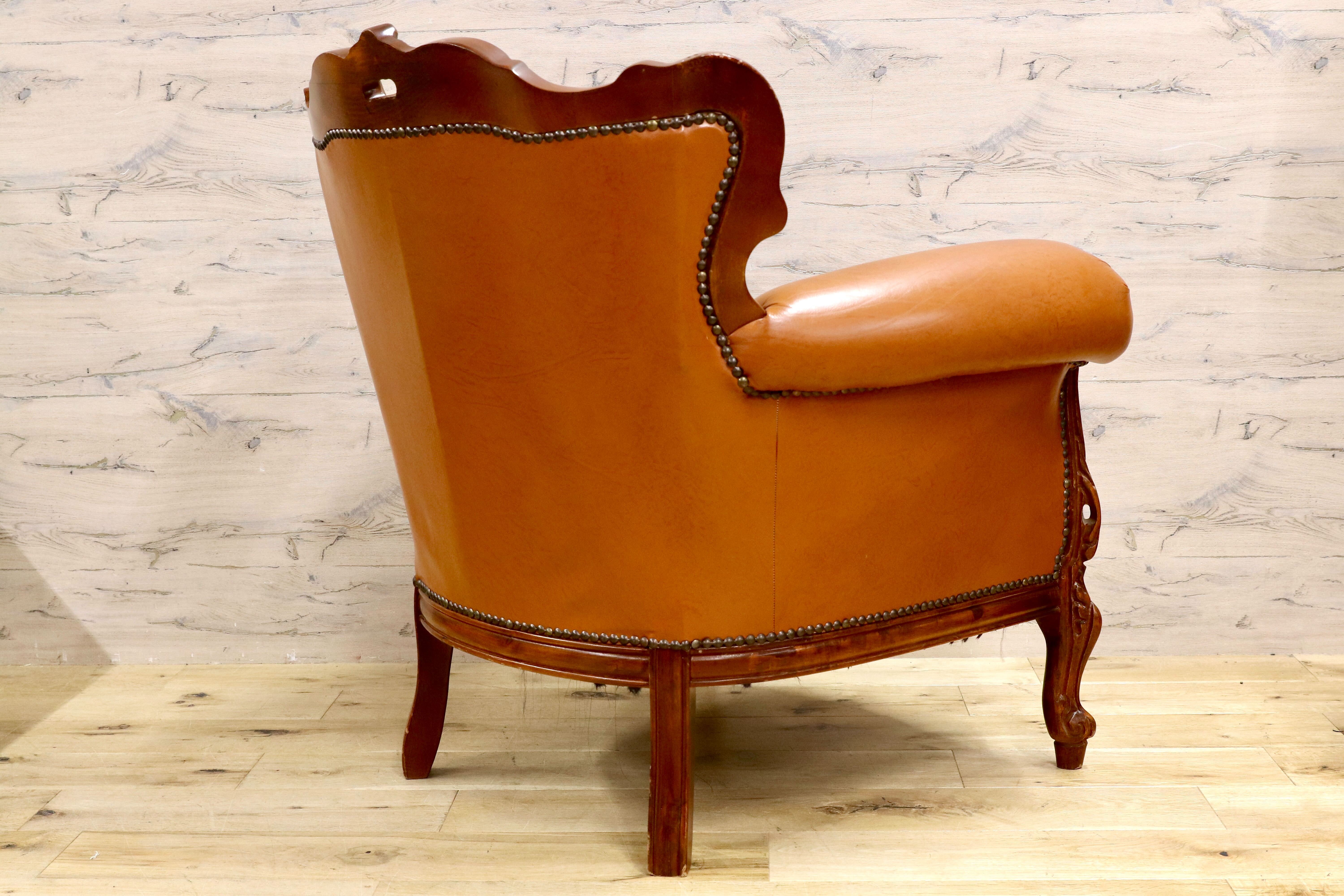 GMHH190B○イタリア製 クラシック エレガント 1人掛けソファ シングル