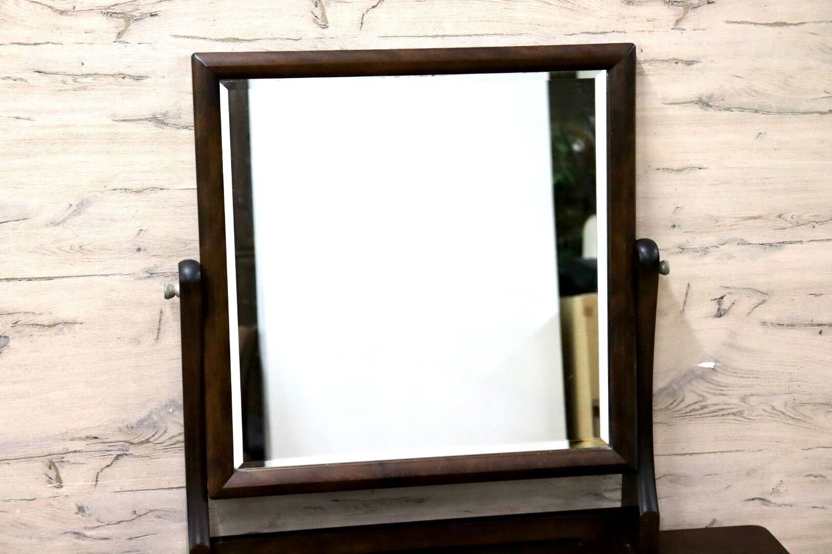 GMGH284○松本民芸家具 角型一面鏡 鏡台 ドレッサー 化粧台 昭和レトロ 和