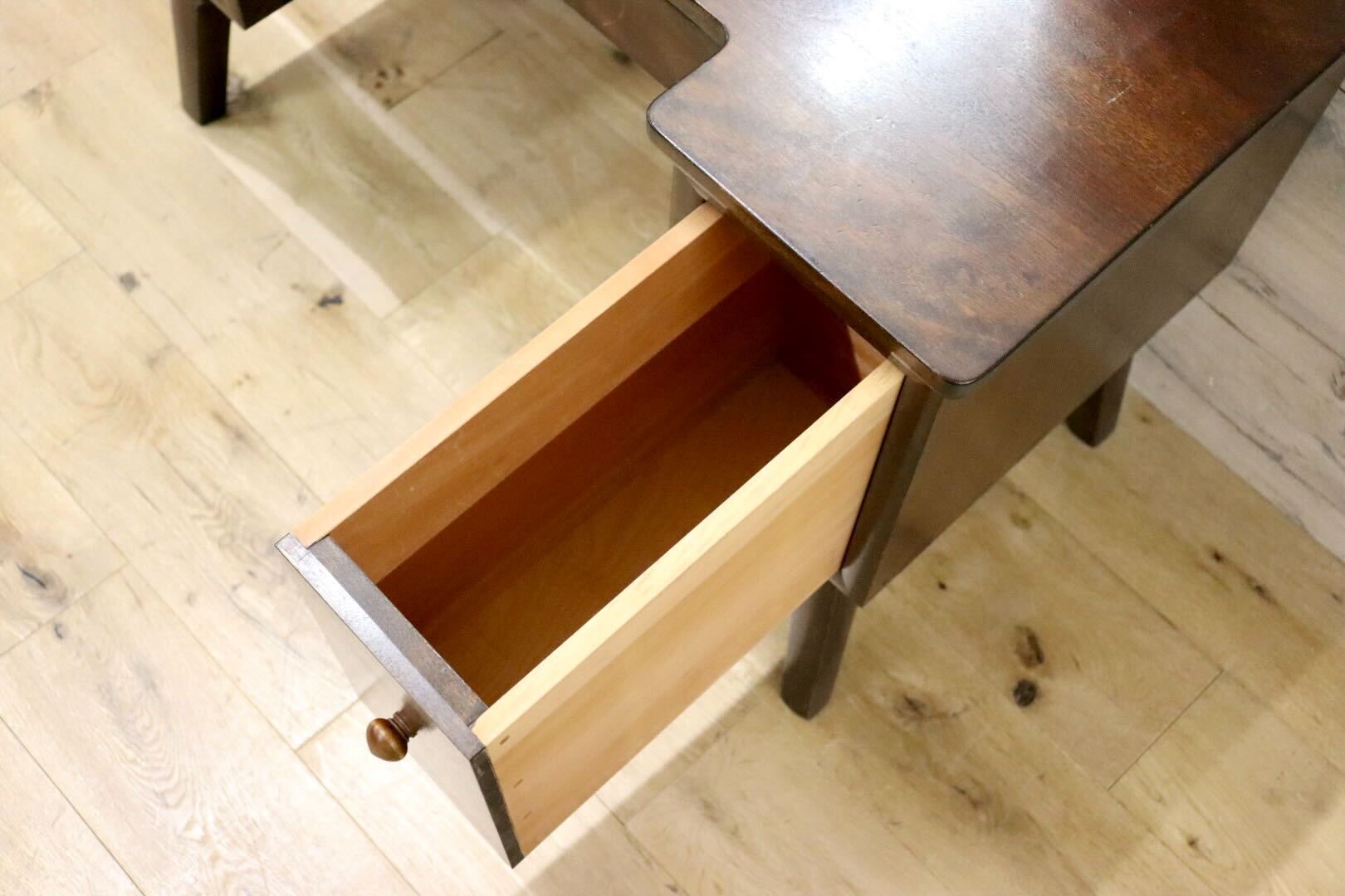 GMGH284○松本民芸家具 角型一面鏡 鏡台 ドレッサー 化粧台 昭和レトロ 和