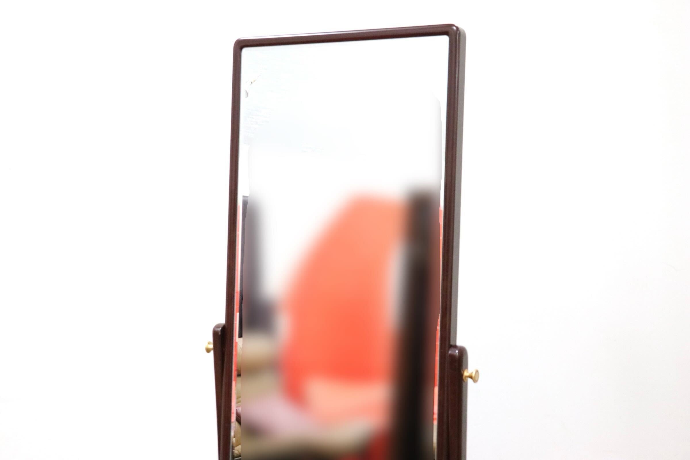 GMGF122○MATSUSO / 松創 秋草は溜 橘型 全身鏡 姿見 スタンドミラー