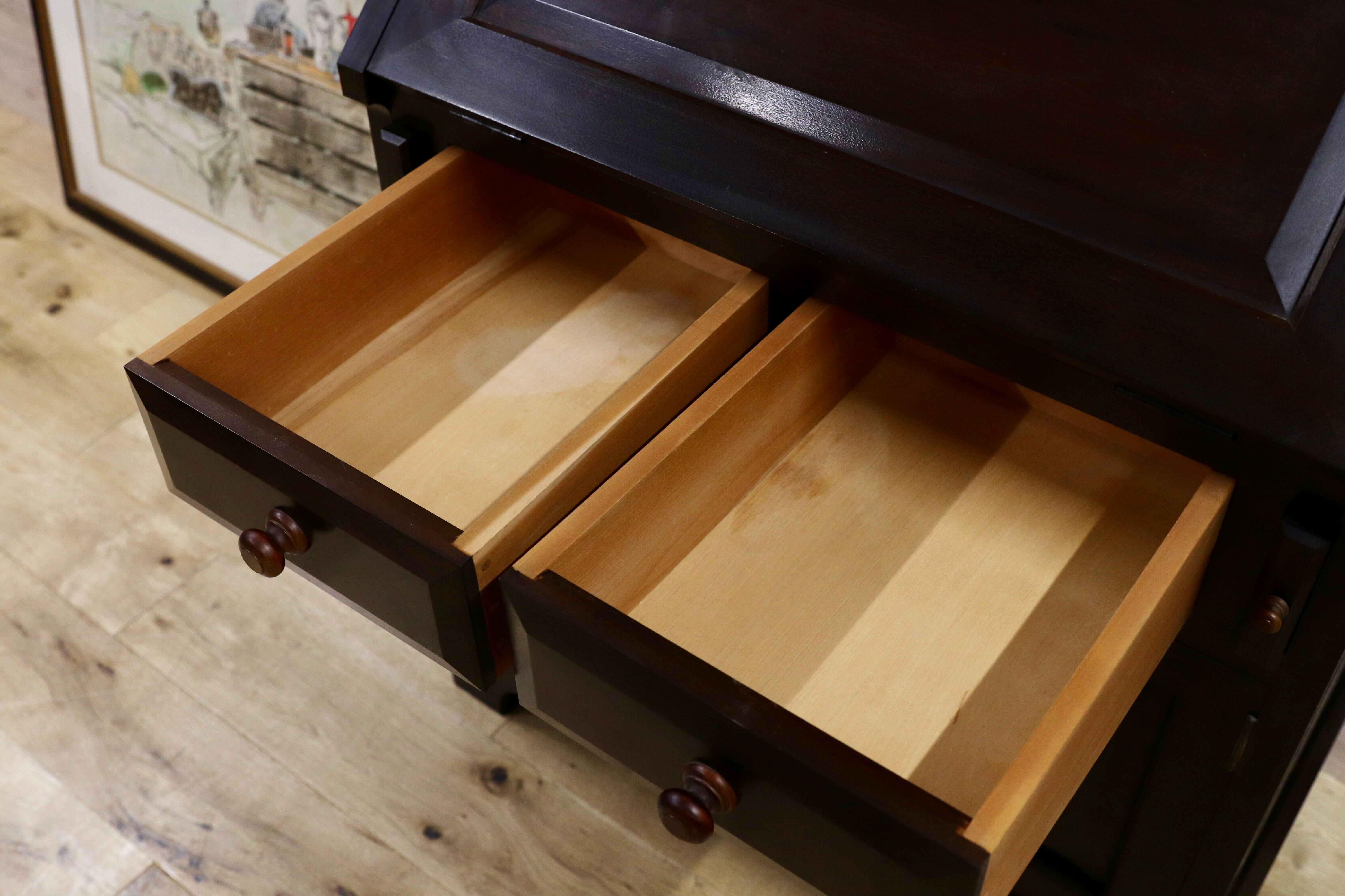 GMHS16○松本民芸家具 ライティングビューロー デスク 学習机 勉強机