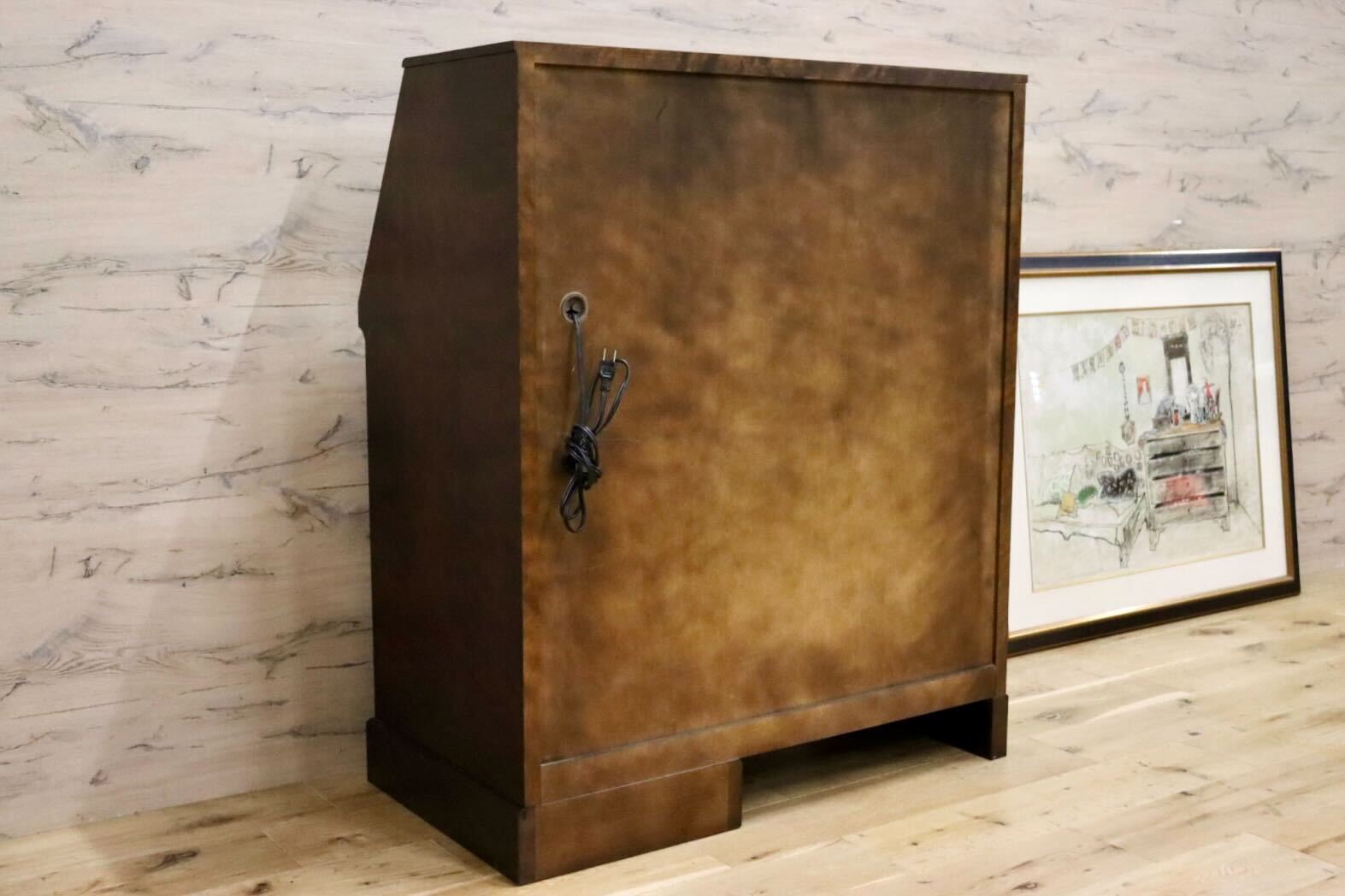 GMGH349○北海道民芸家具 ライティングビューロー 勉強机 学習机 書斎