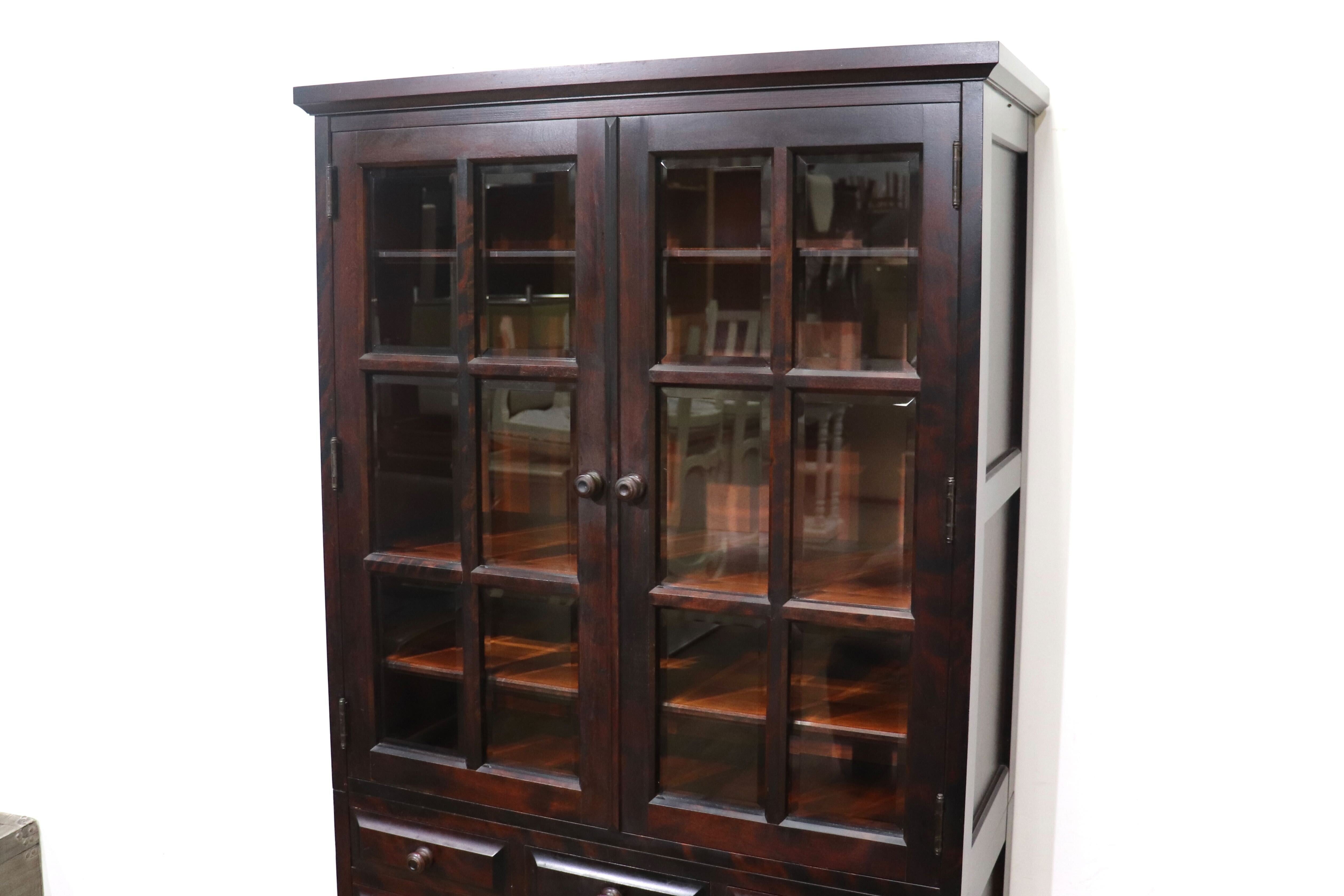 GMHN305A○北海道民芸家具 食器棚 水屋棚 カップボード 飾り棚