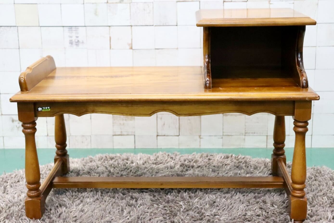 GMFS393○karimoku / カリモク コロニアル 電話台 FAX台 文机 ベンチ