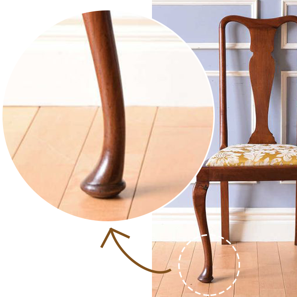 k199r124 Lloyd's ベッドサイドテーブル カブリオールレッグ 猫脚 猫脚