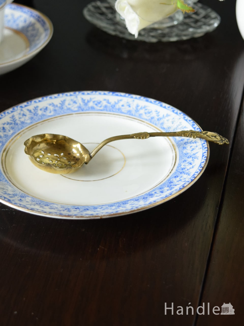 イギリスのおしゃれなカトラリー、アンティークシフタースプーン（粉