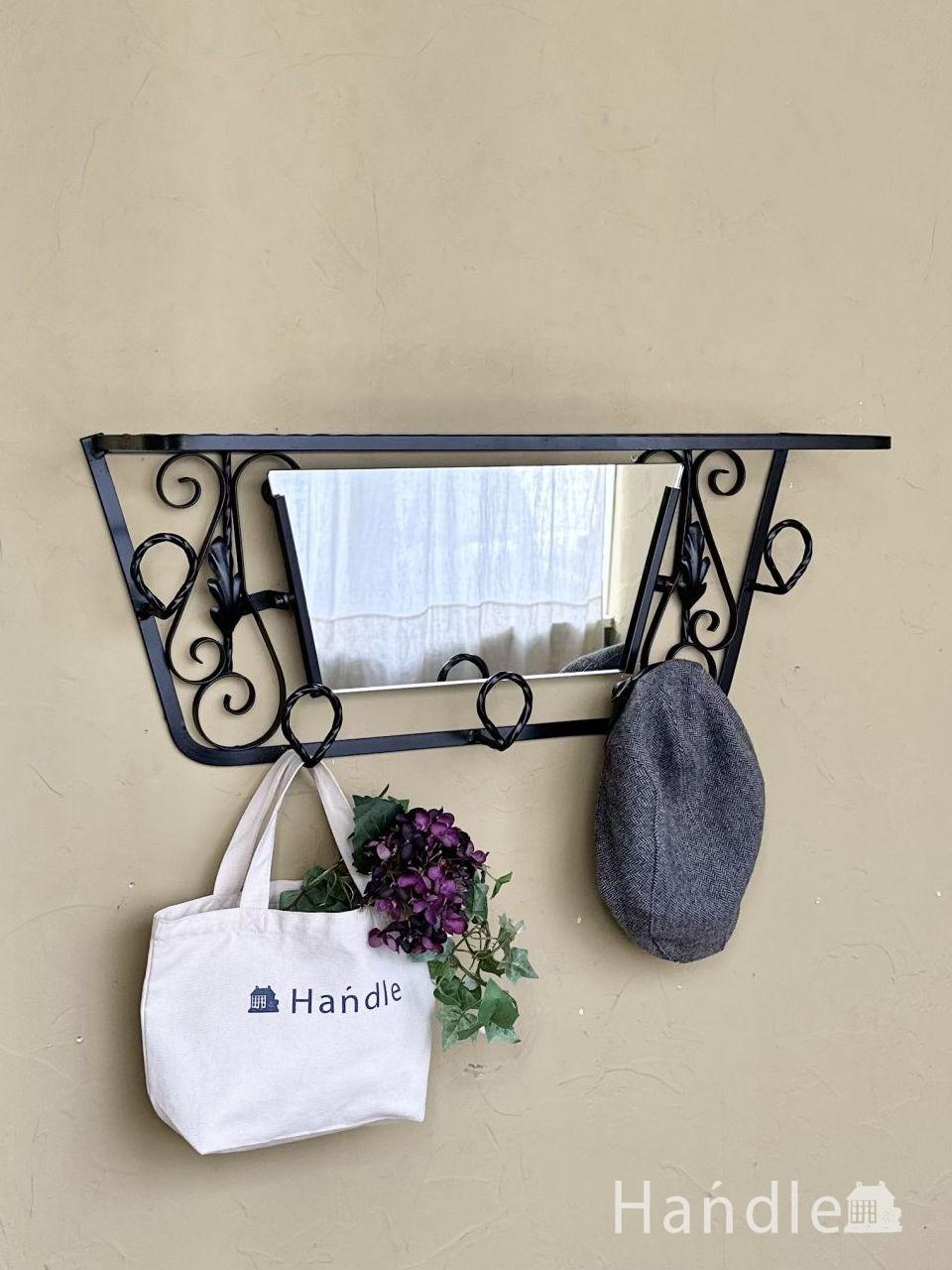 フランスのウォールハンガーシェルフ、アンティークのおしゃれな壁付け