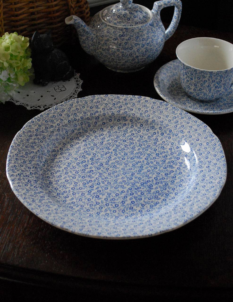 英国輸入雑貨 バーレイ社のプレートL 26.5cm（ブルーフェリシティ）(n1