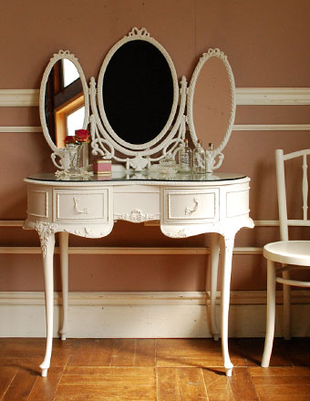 1940年代のアンティーク 三面鏡ドレッサー(q-288-f)｜アンティーク家具