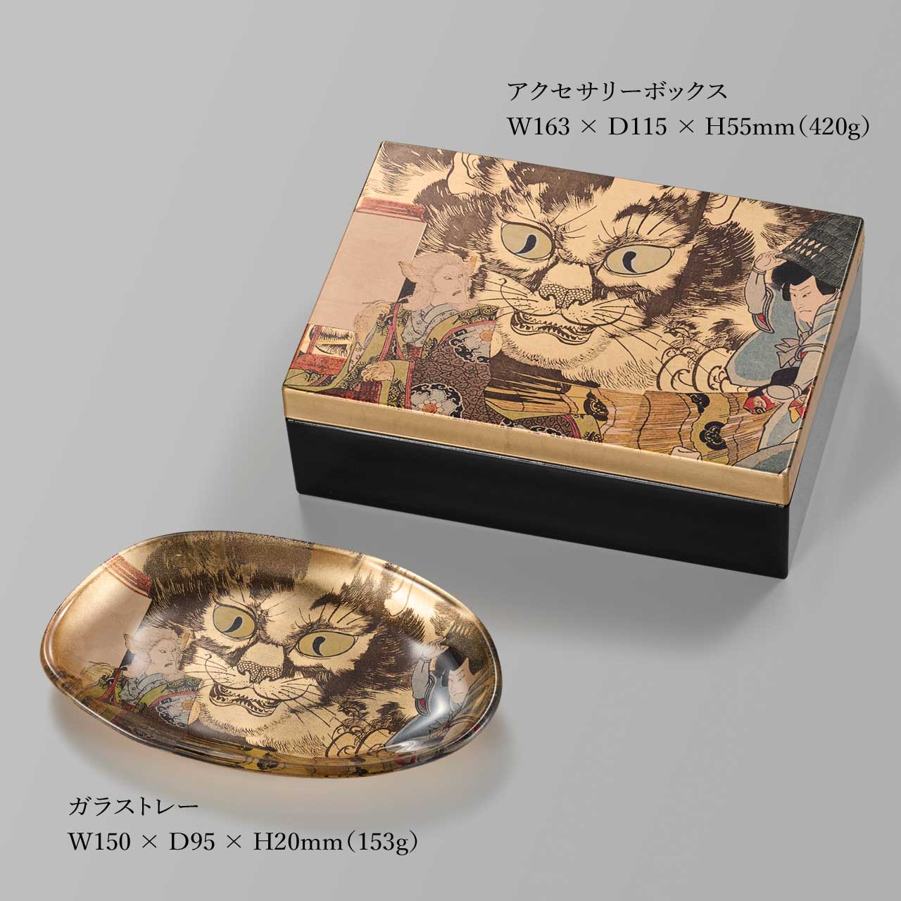 箔一 hakuichi 金箔 金沢箔 金沢 工芸品 猫妖怪の浮世絵アクセサリー