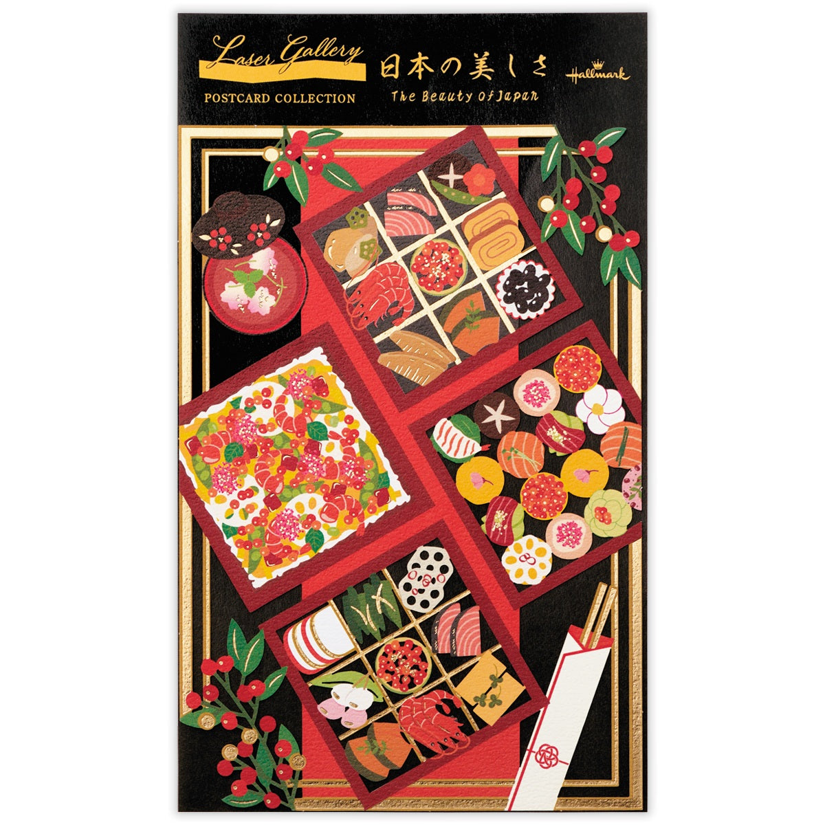 日本の美しさ 折り詰め【ポストカード／1柄1枚入り／レーザー