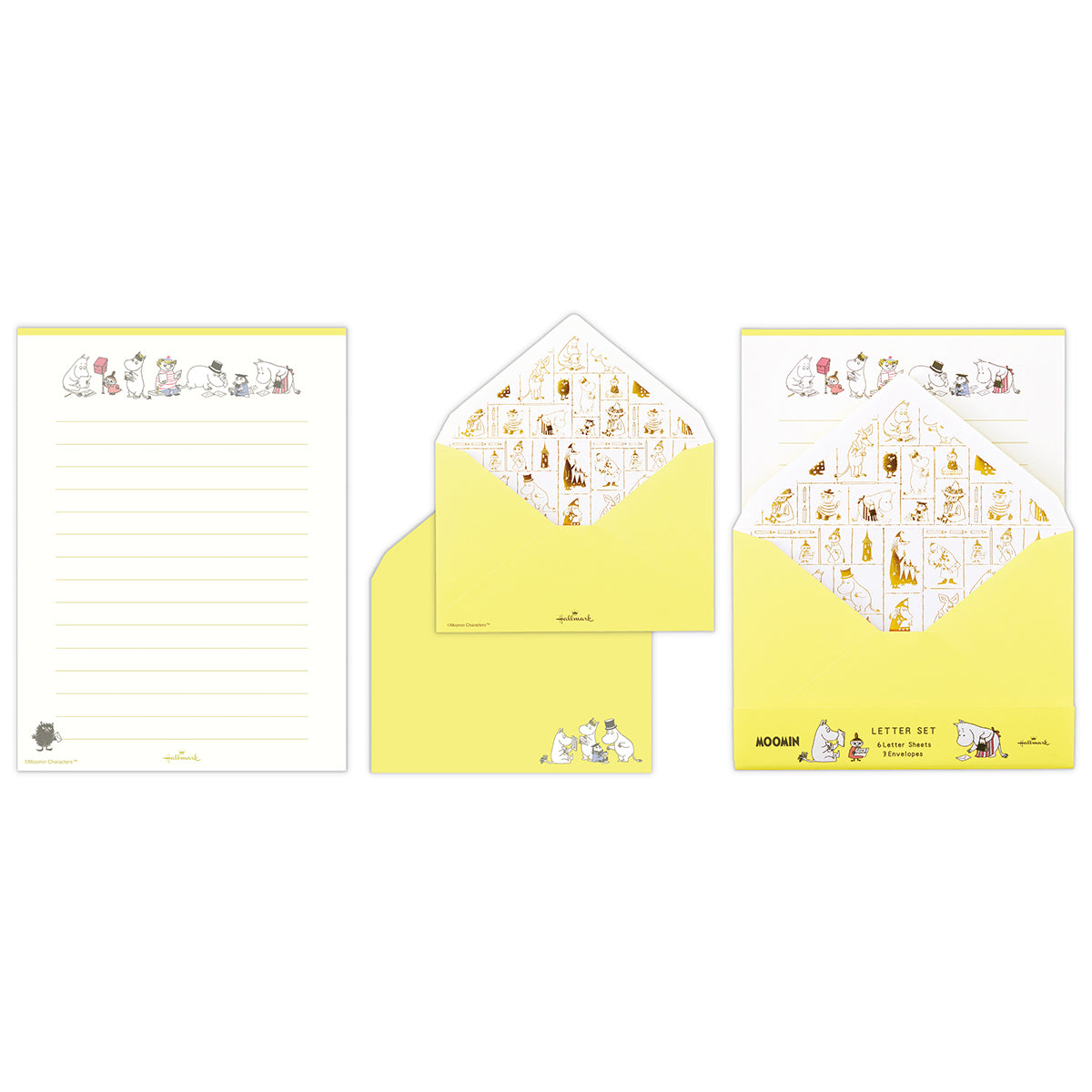 ムーミン Happy in Nature イエロー【レターセット】日本ホールマーク