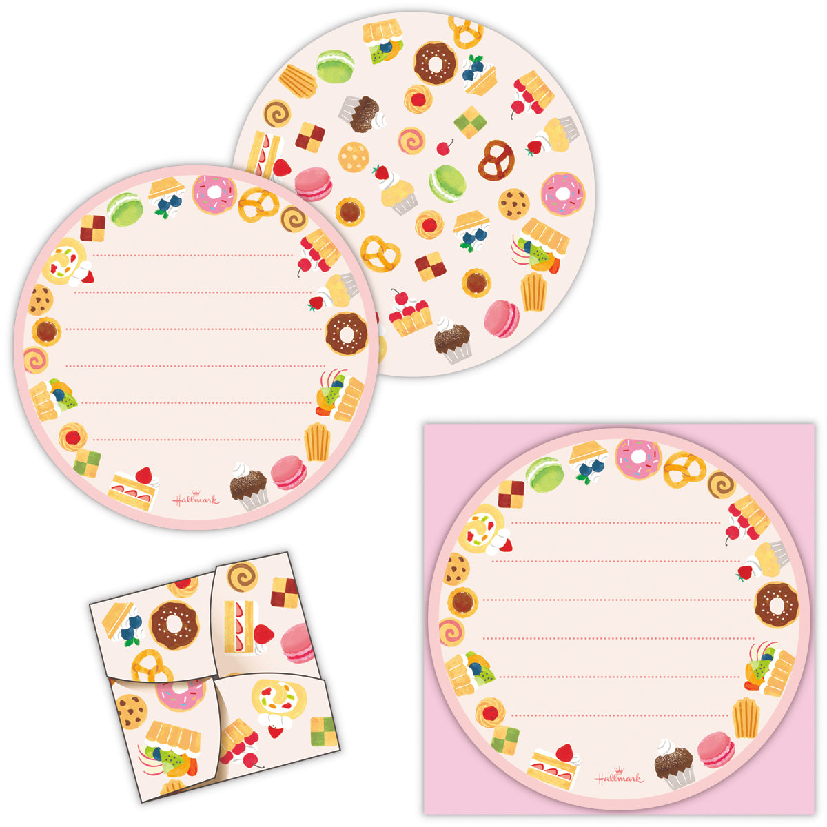 ミニレターシートセット スイーツ【1柄10枚／ミニマルコレクション