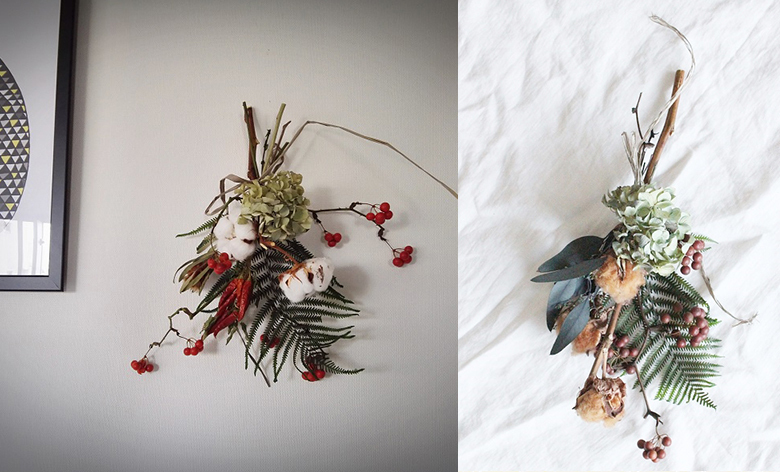 森光典子(peche)】家族が集うお正月のスワッグになるしめ縄飾りづくり