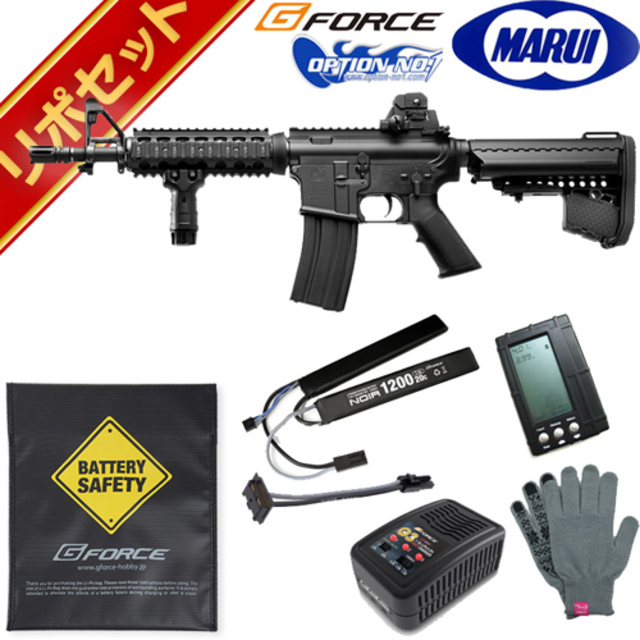 東京マルイ M4 CQB-R Black 次世代電動ガン リポバッテリー フルセット