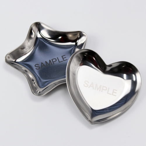 ステンレススナックトレー ハート【販促花子ノベルティ】