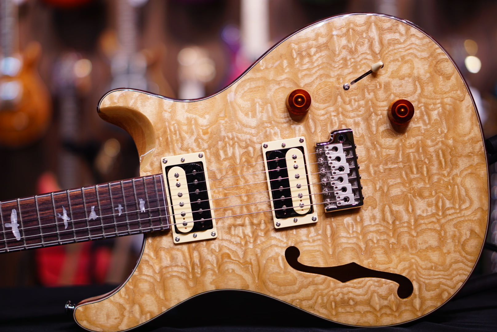 PRS SE Exotic Custom 22 Semi Hollow Swamp Ash quilt Limited run