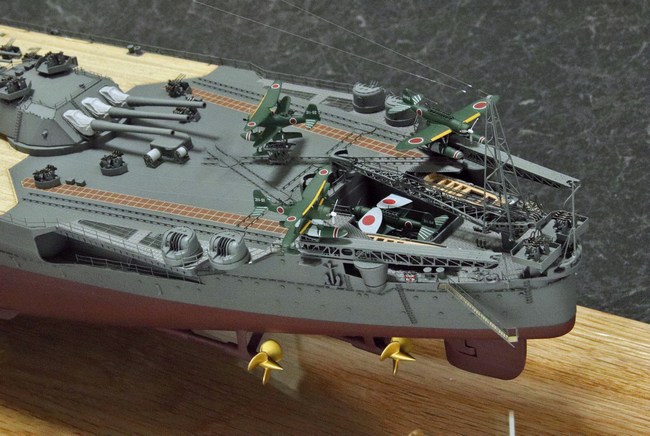 1/350戦艦『大和』タミヤリニューアル版プレミアムキット：完成写真