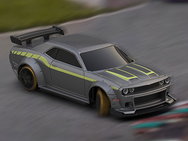 1/76 C65 Silver Gray Drift Car［ 1/76スケール C65シルバーグレー