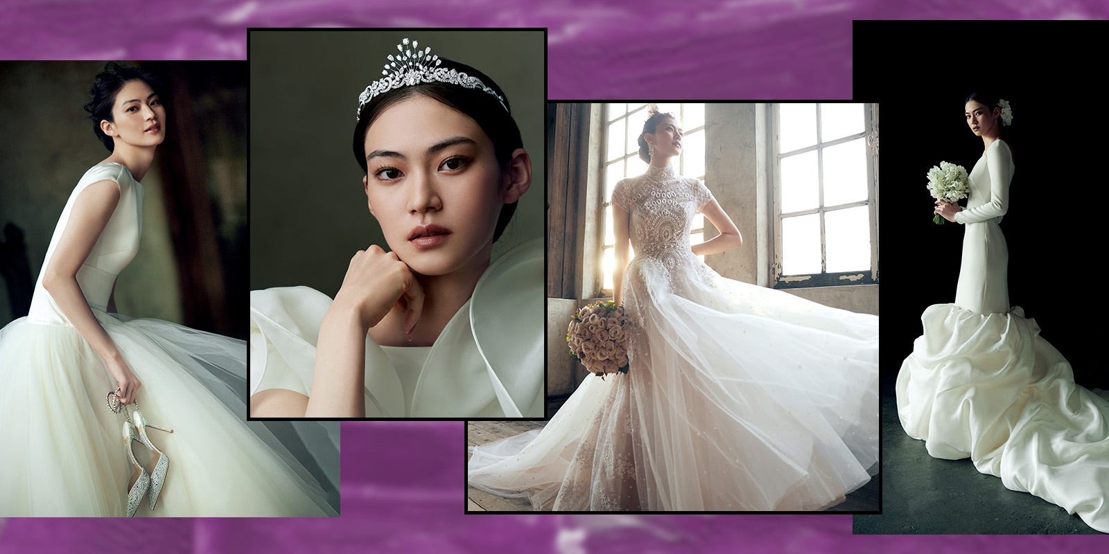 バックスタイル、ビジュー、フラワーモチーフ、総レース】ゴージャス