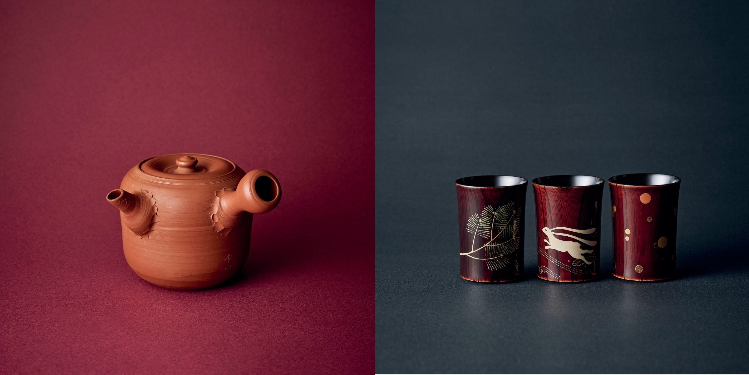 買える“人間国宝”｜室瀬和美［蒔絵］／三代 山田常山［常滑焼（急須）］