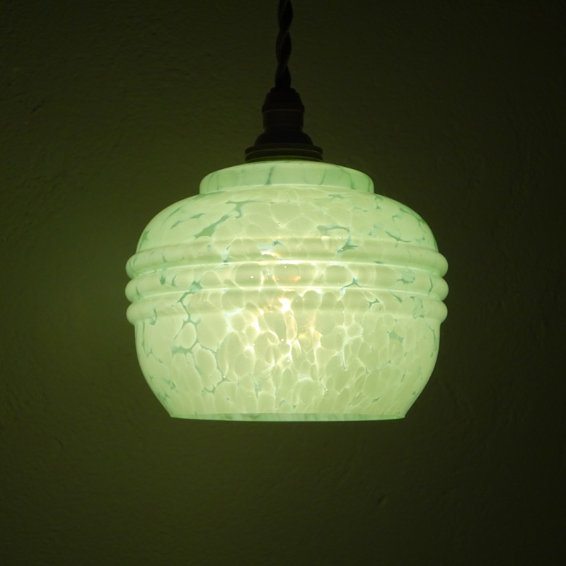 イギリス製 アンティーク ガラス ランプ シェード | アンティーク