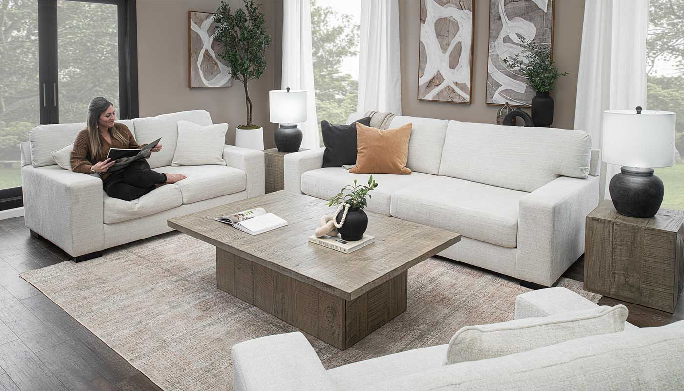 Lilium Sofa & Loveseat – Home Zone Furniture
