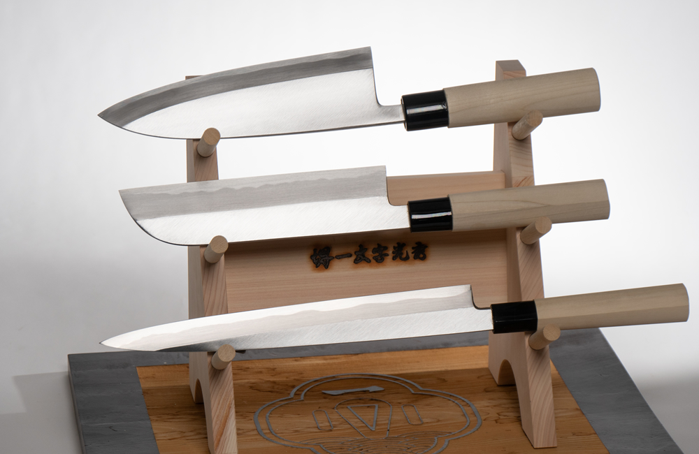 堺一文字光秀 SK4鋼 霞研 柳刃包丁180mm