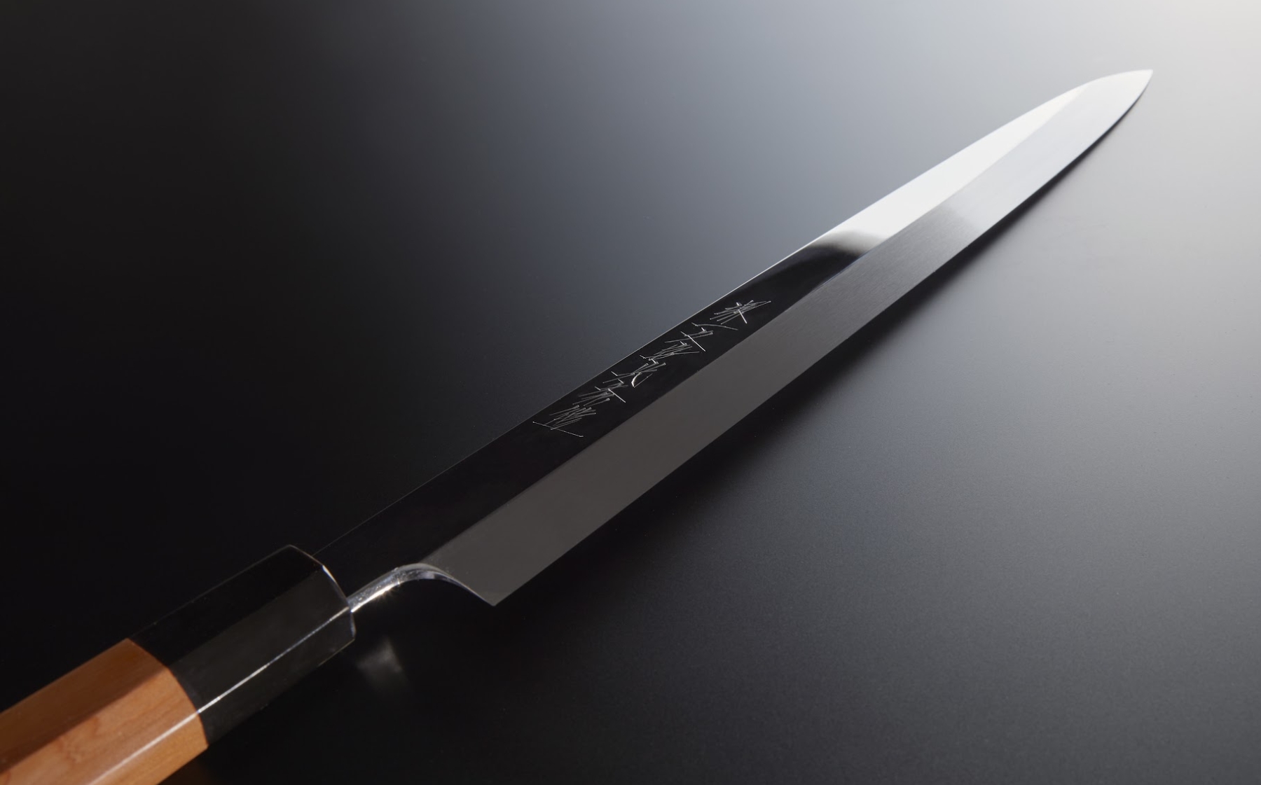 堺一文字光秀 白撰鋼 水焼本焼 鏡面仕上 柳刃包丁