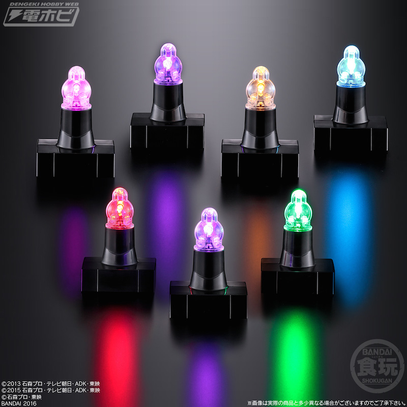 食玩「仮面之世界（マスカーワールド）」第2弾対応の発光台座セットが