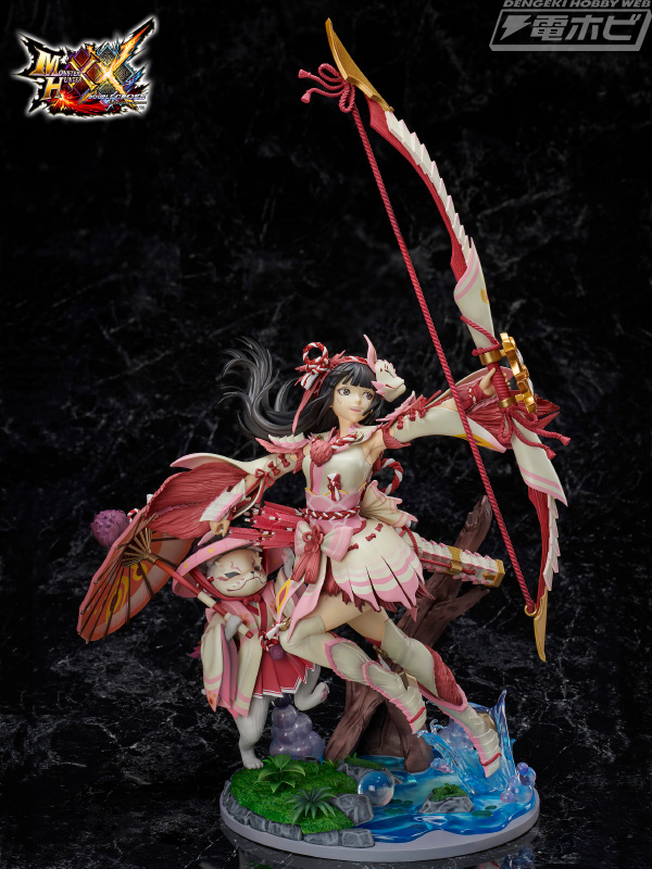 モンスターハンターXX』ミツネシリーズを装備した女性ガンナーが