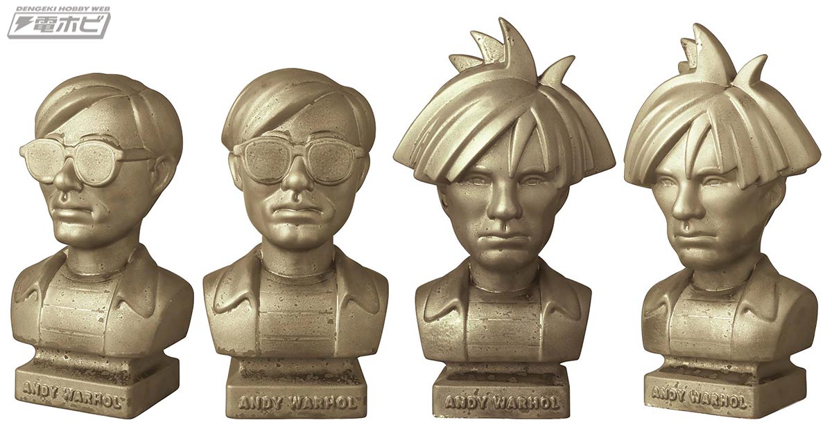 ポップ・アートの巨匠アンディ・ウォーホルのバストモデルが、60s／80s