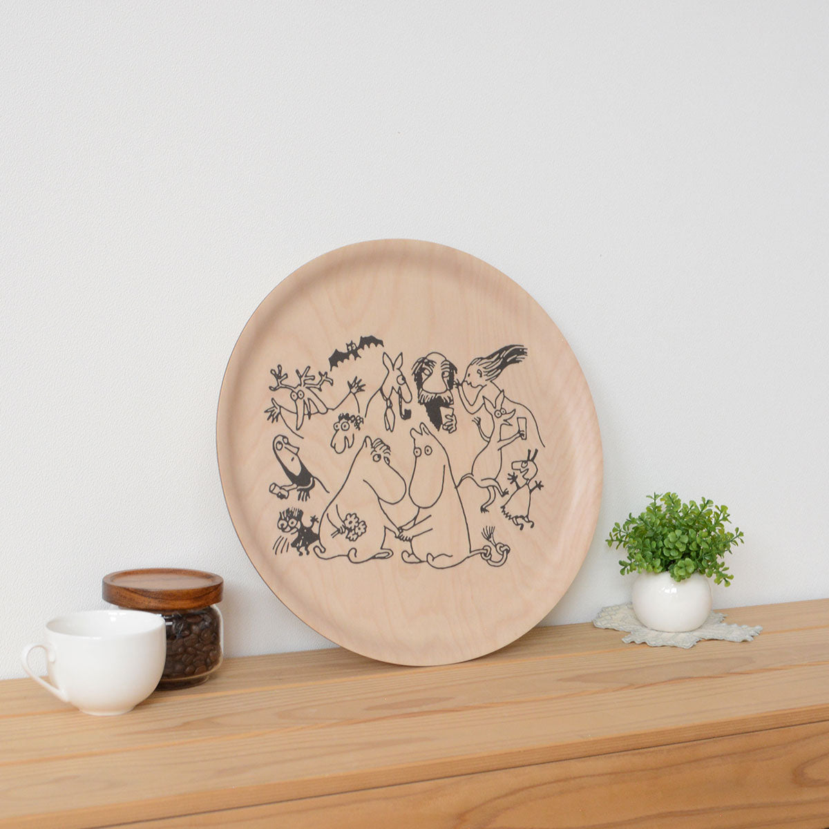 Moomin ムーミン Muurla ムールラ 木製トレイ ( ムーミン80周年