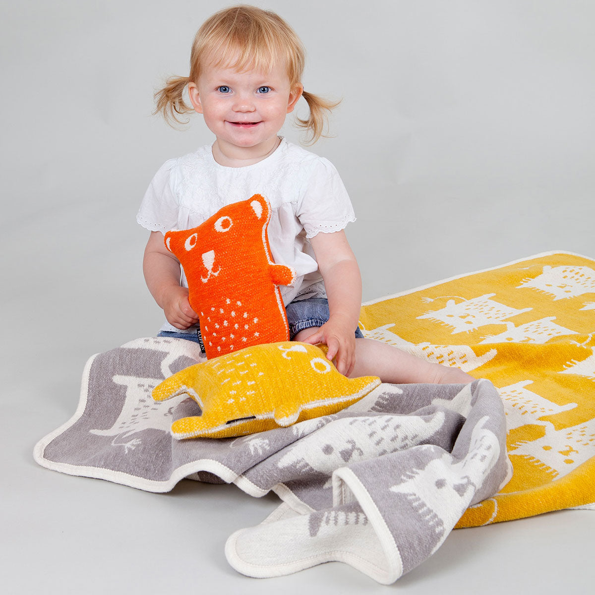 KLIPPAN クリッパン シュニールコットン ミニブランケット ボブ