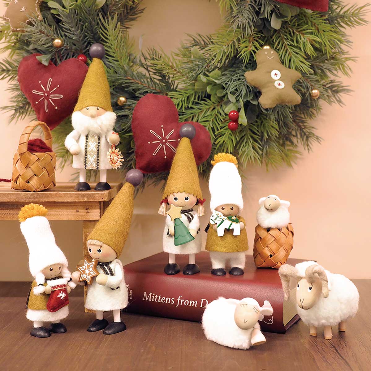 NORDIKA nisse ノルディカ ニッセ クリスマス 木製人形 ( ツリーを持っ