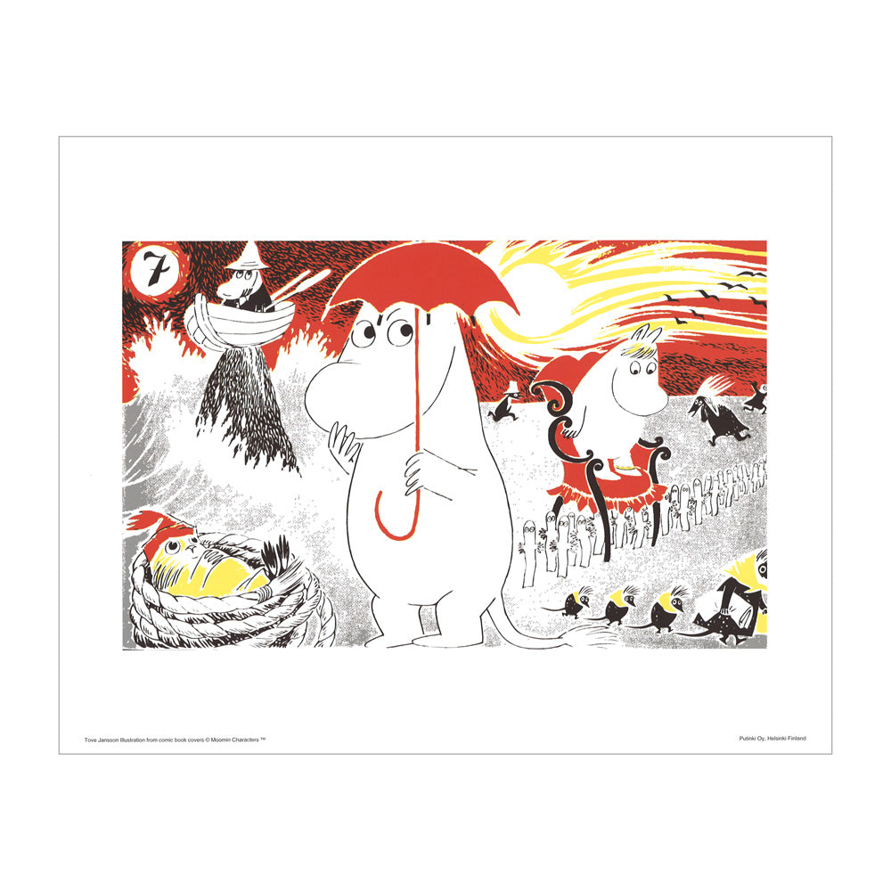 Moomin ムーミン Putinki プティンキ ミニポスター カラー ( 24×30cm