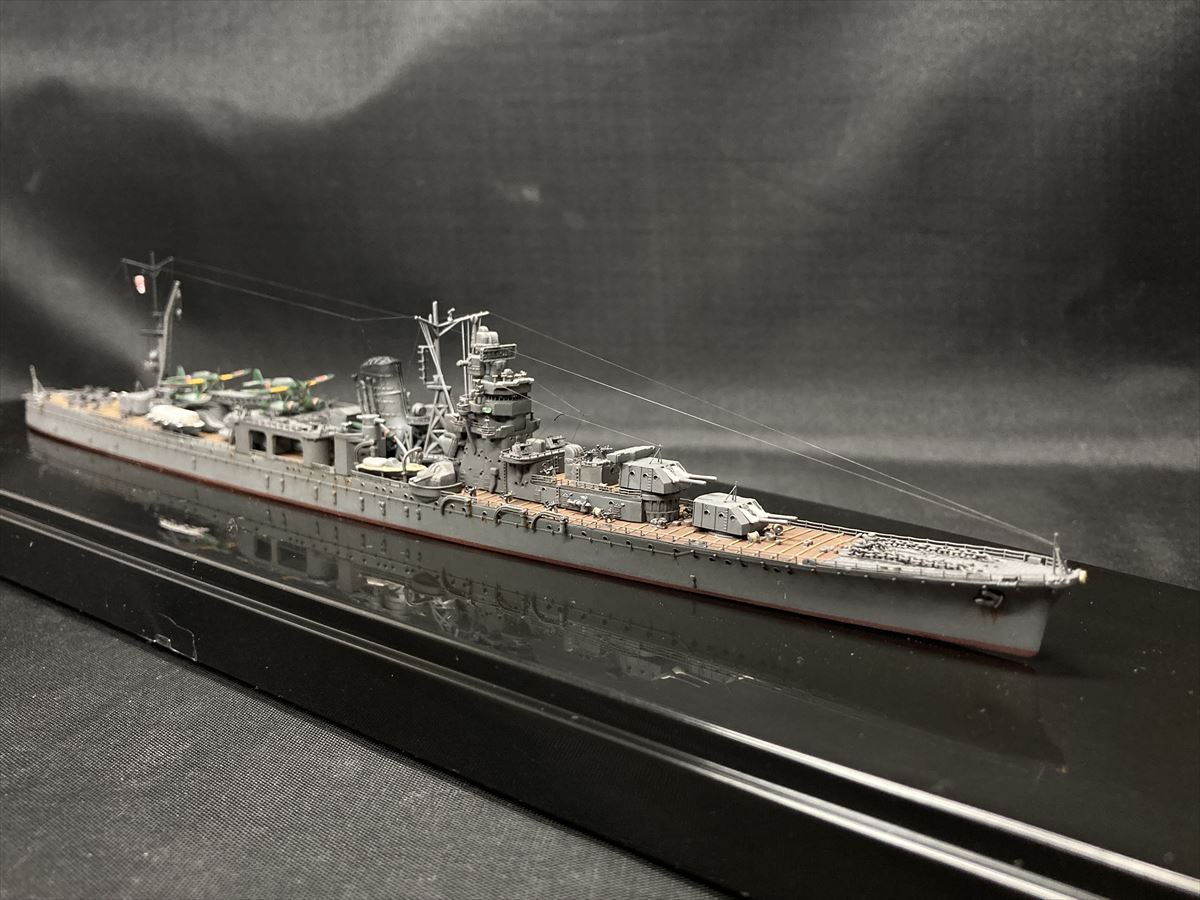 ほそプラネット | 1/700 Fujimi 軽巡洋艦 矢矧(1945)を作る（7・完）