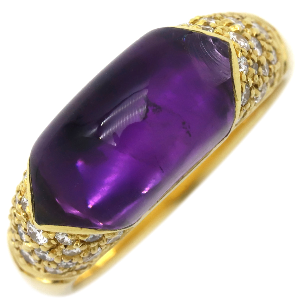 ブルガリ BVLGARI チェルティカ アメジスト ダイヤ イエローゴールド